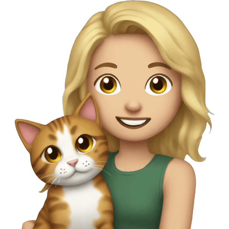 Make an emoji of me with my cat Oliver emoji