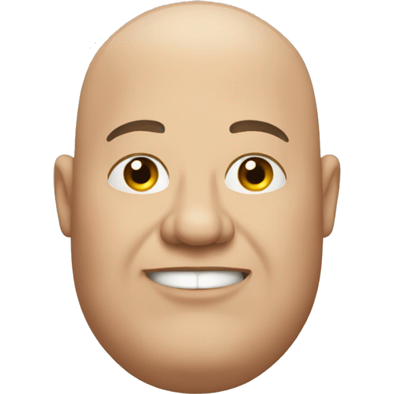 Bald fat man emoji