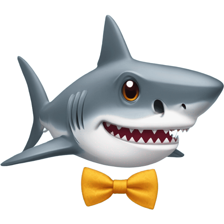 Shark with accessories  emoji