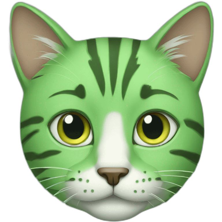 green cat emoji