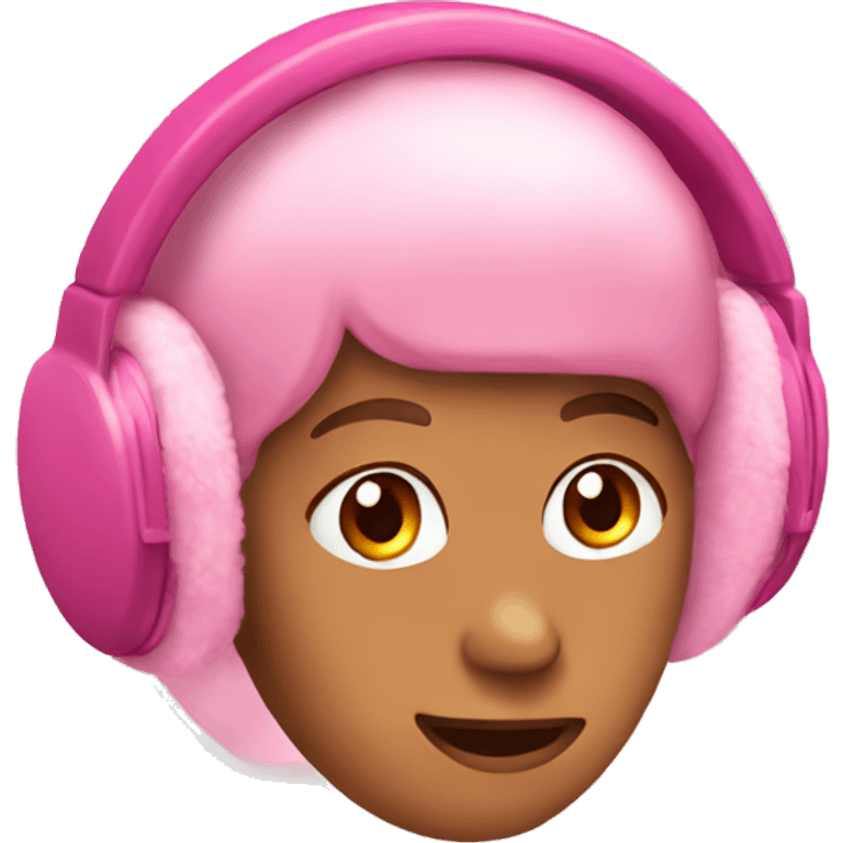 Pink Earmuffs emoji