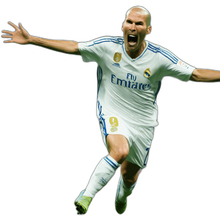 Zidane celebration goal emoji