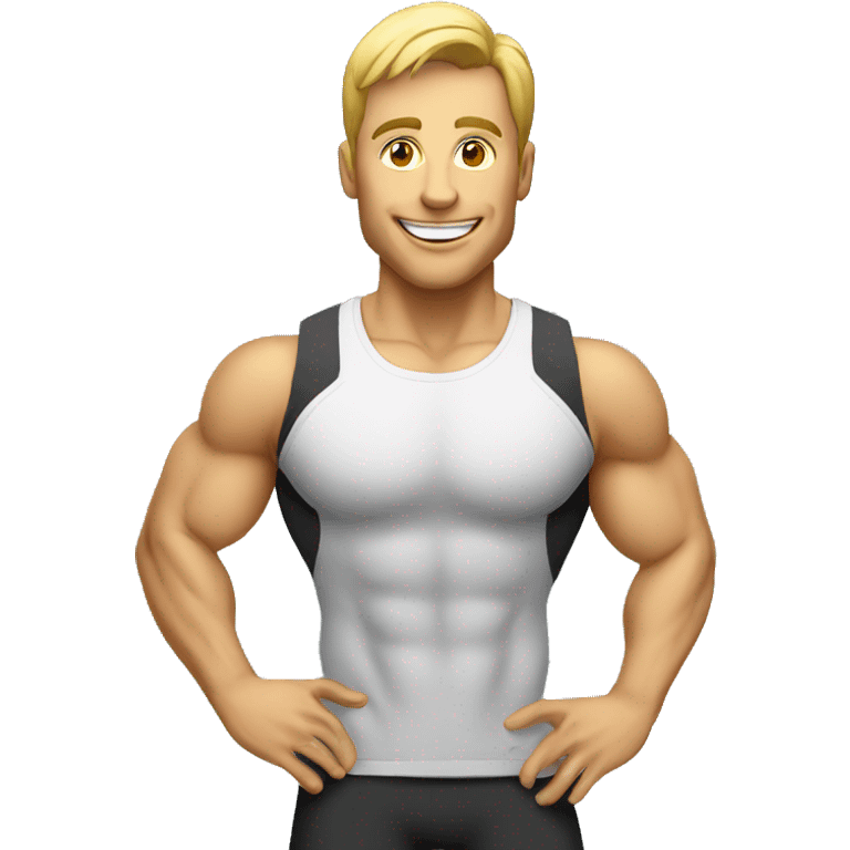 PERSONAL TRAINER WITH CELL PHONE emoji