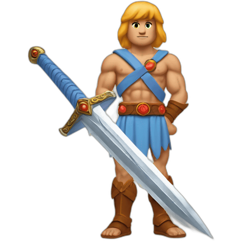 he man sword in hand emoji