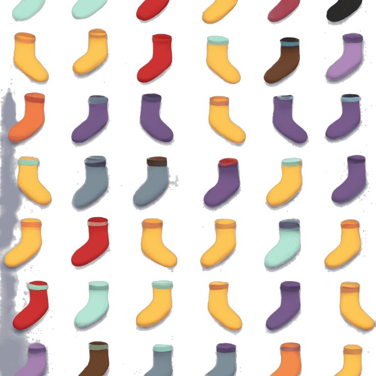 colored sock emoji