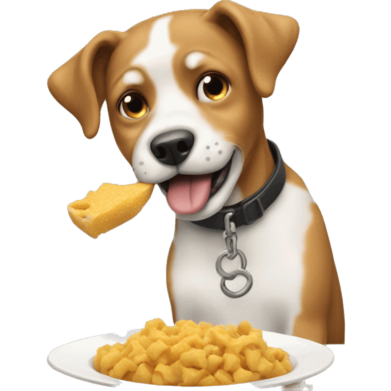 Dog eating  emoji