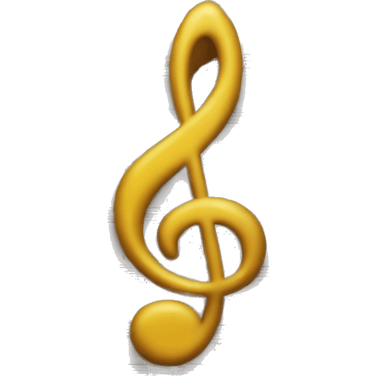 treble clef music note  emoji