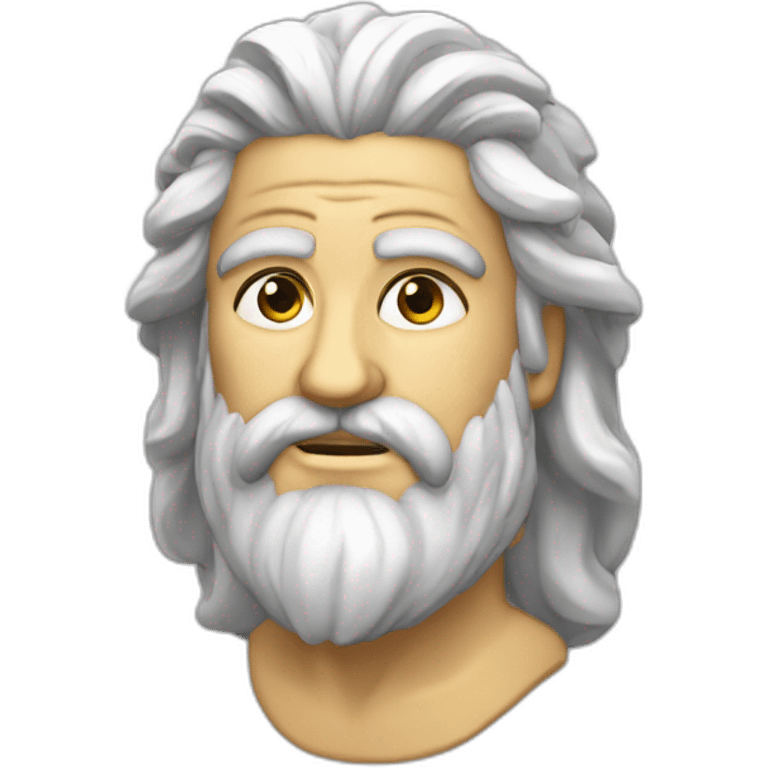 Zeus avec de la foudre emoji