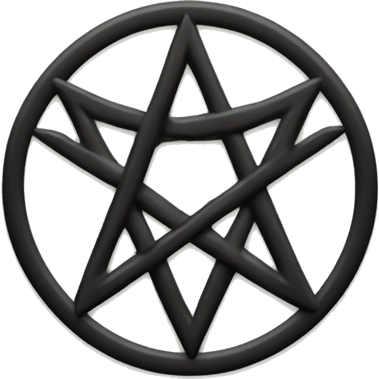 Black pentagram emoji