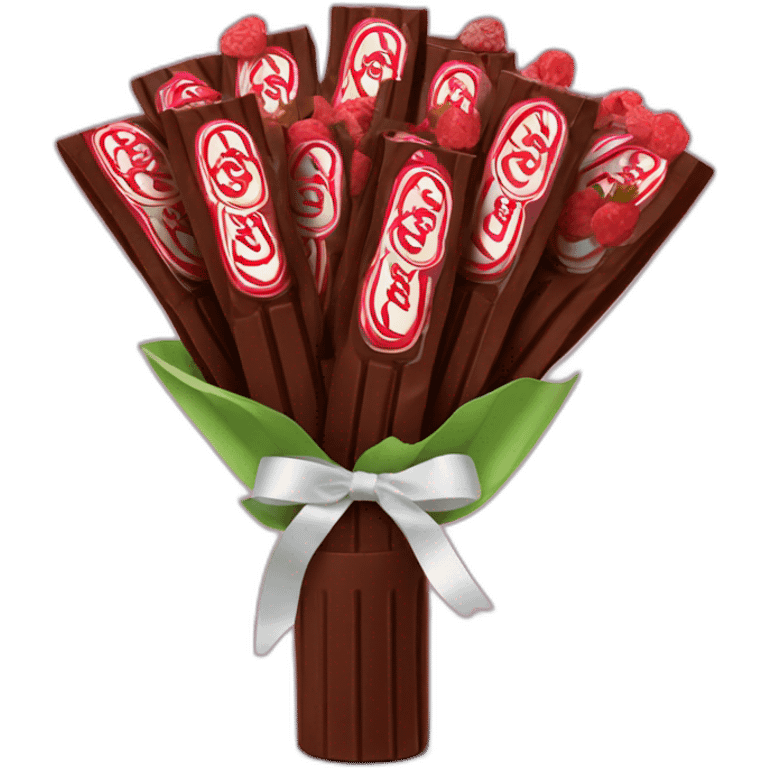 KitKat chocolate bouqet emoji