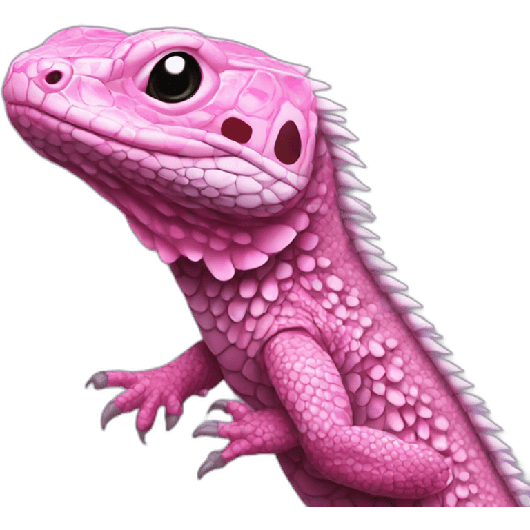 tegu lizard pink emoji