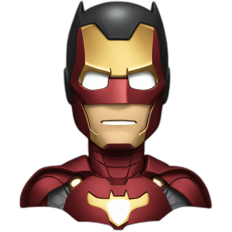 Batman with Iron Man suit emoji