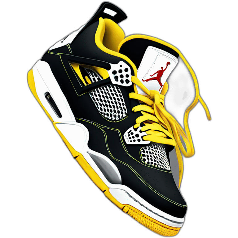 Jordan 4 thunder emoji