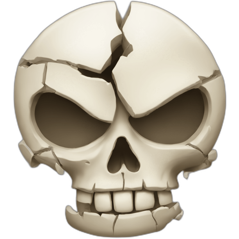 broken skull emoji