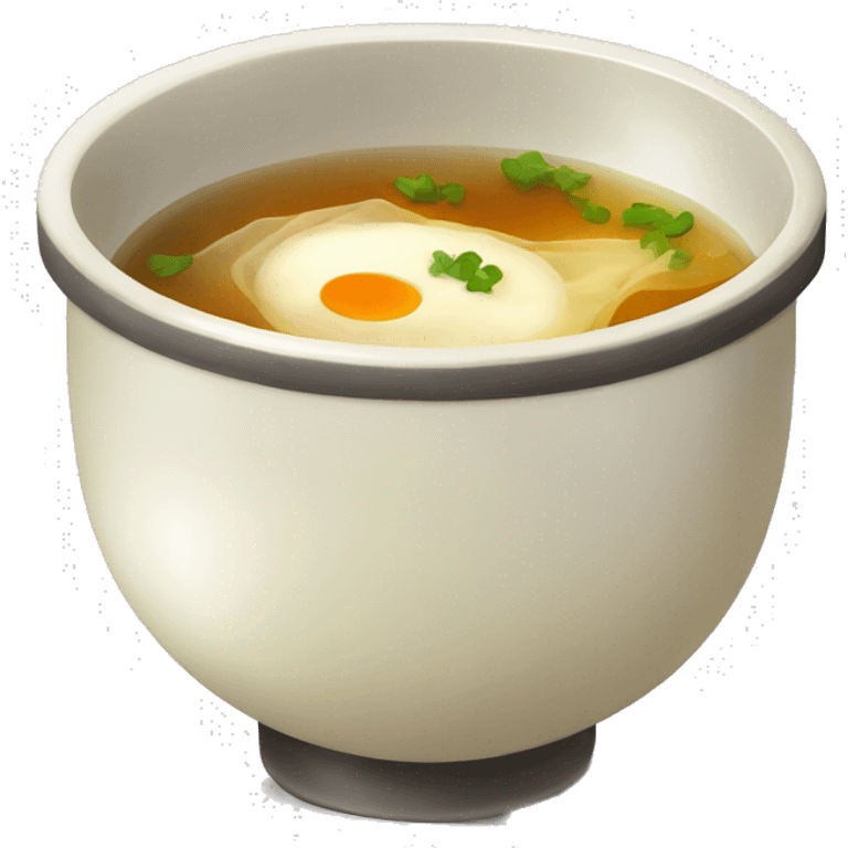 Japanese clear onion soup emoji