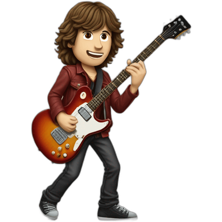 Auguste  young guitariste du groupe acdc emoji