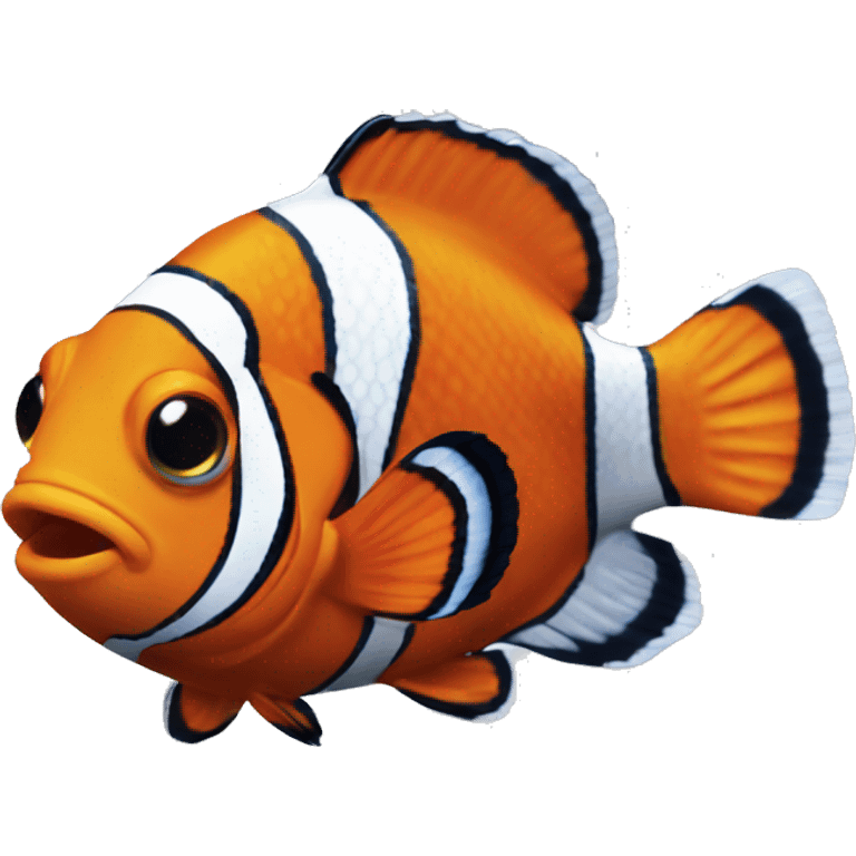 A clown fish emoji