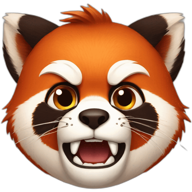 Angry Red Panda emoji