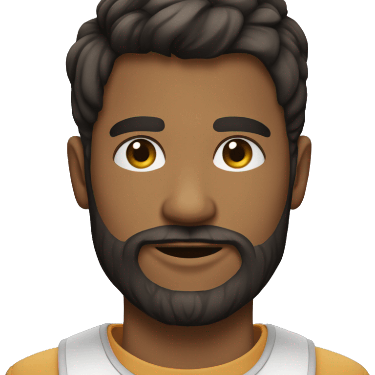 Jeune homme barbu quartier emoji