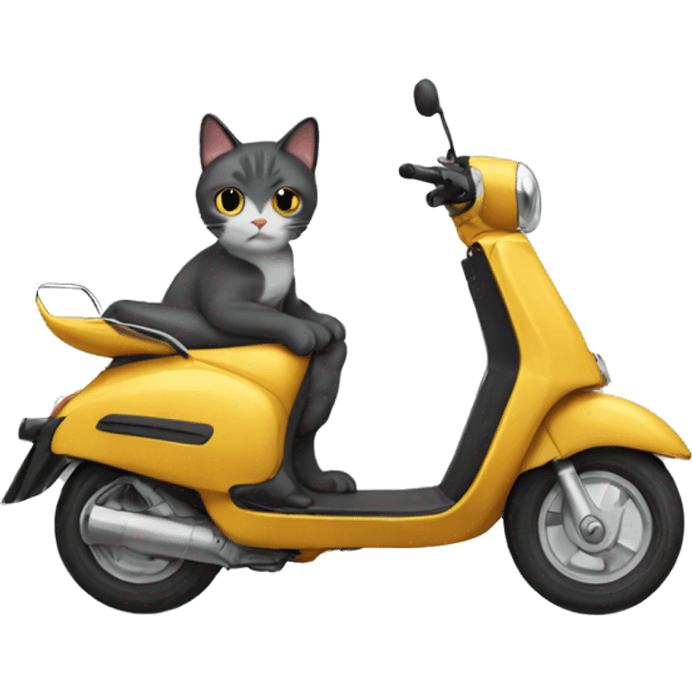 scooter cat  emoji