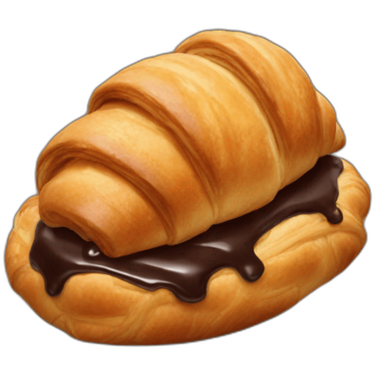 chocolate croissant  emoji