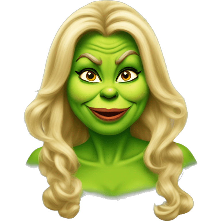 Jennifer coolidge as grinch emoji