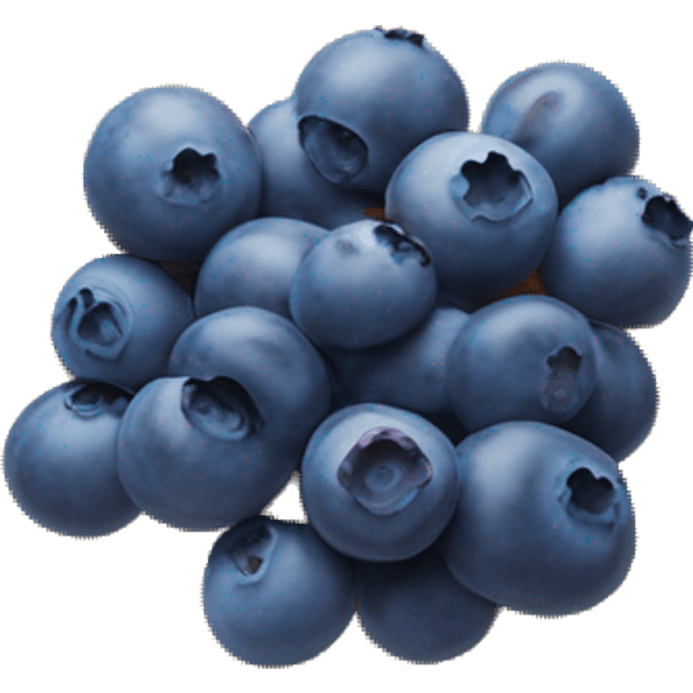 Blueberry’s on plate emoji