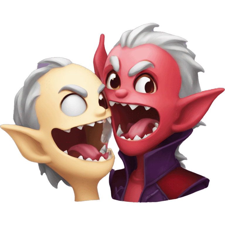 Dragon kiss vampire  emoji