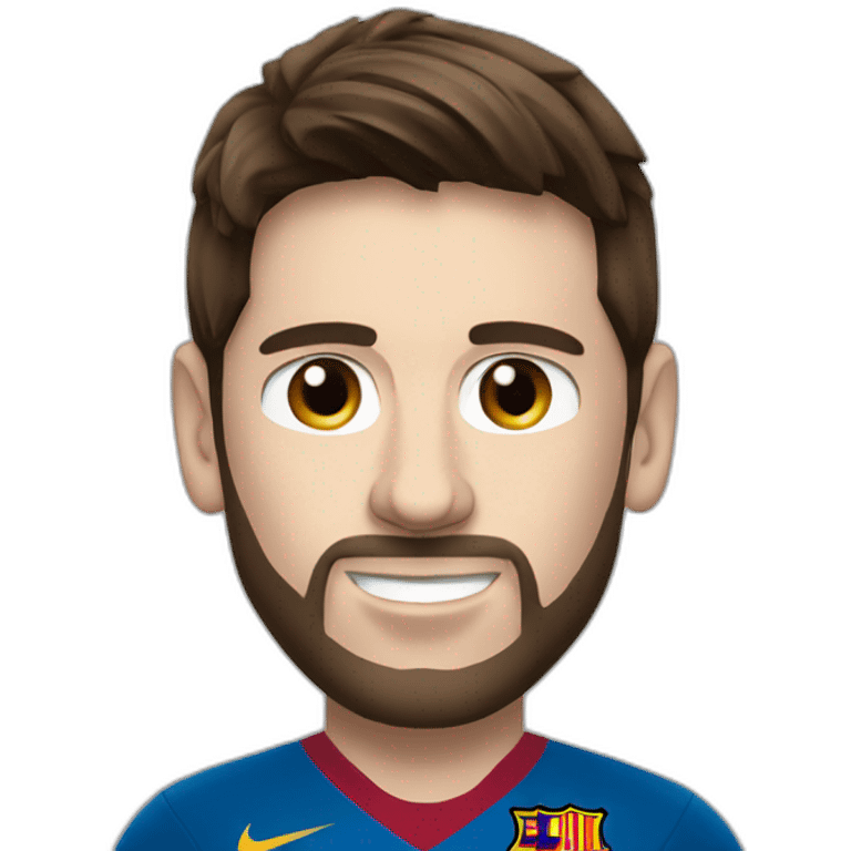 lionel messi as a football player emoji