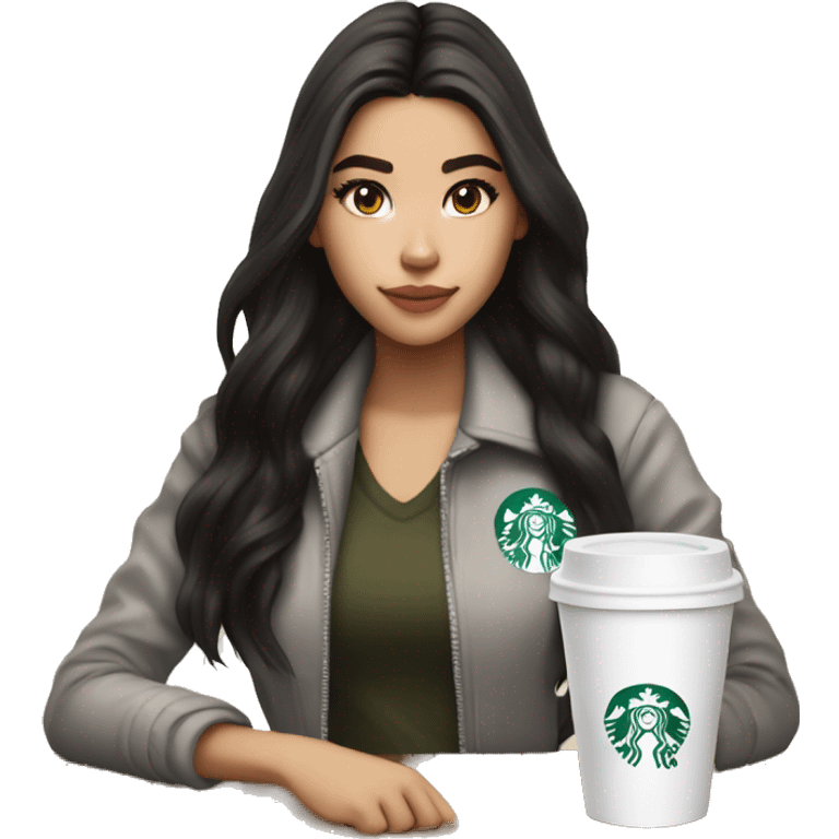 23 year old half asian, half white starbucks barista, looks like madison beer emoji