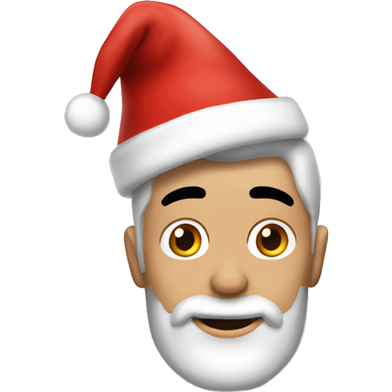 cristiano ronaldo with santa hat emoji