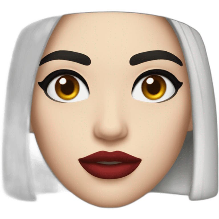 dua lipa dark red hea emoji