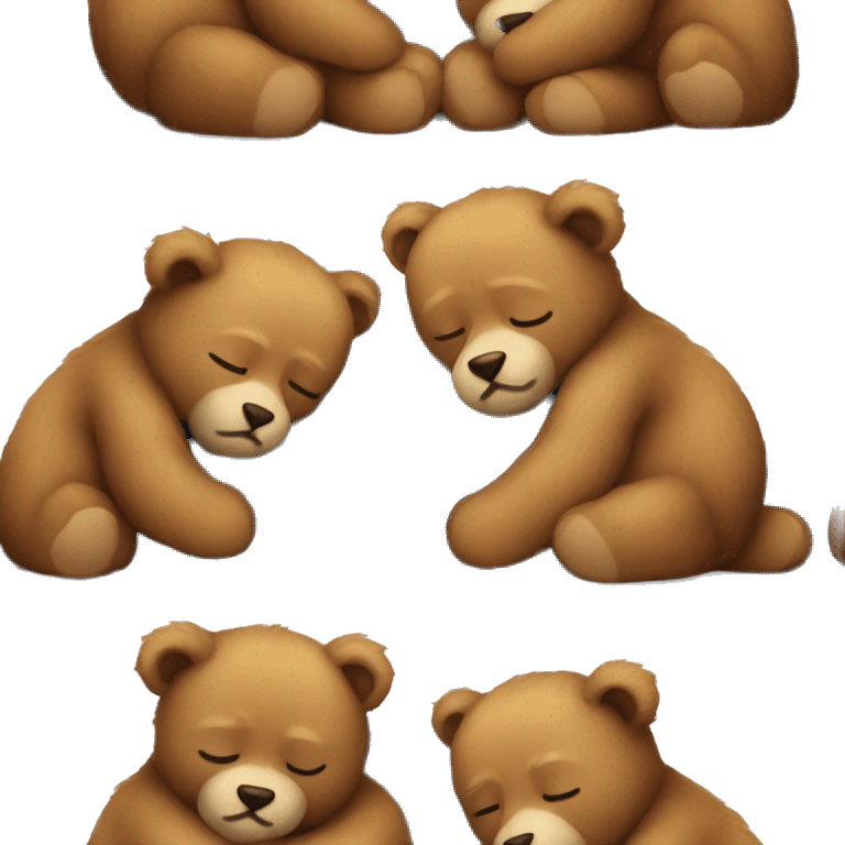 TEDDYBEARS sleeping emoji