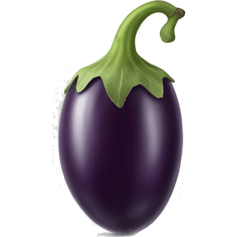 Eggplant with white tip emoji