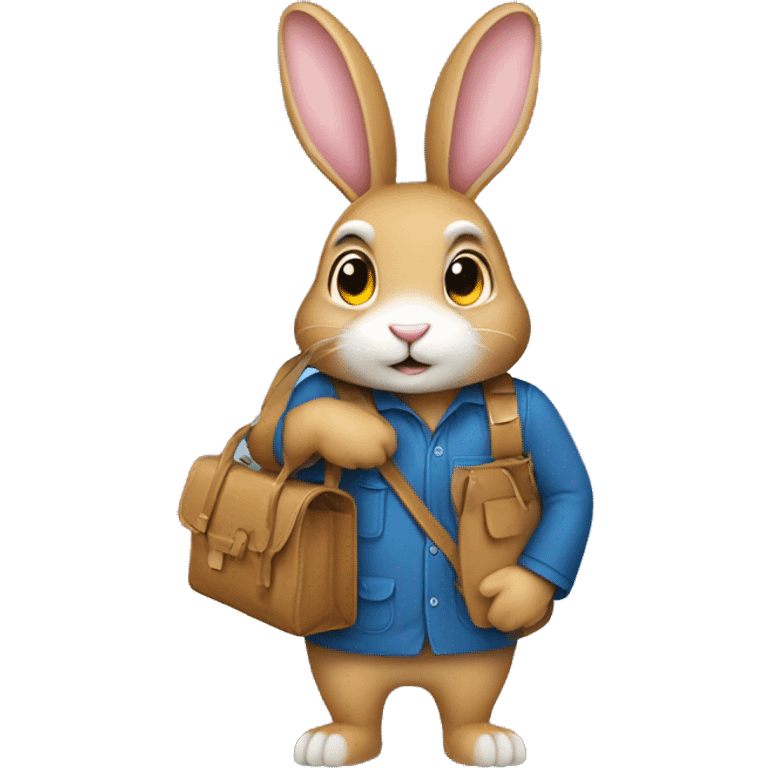 rabbit carry bag emoji