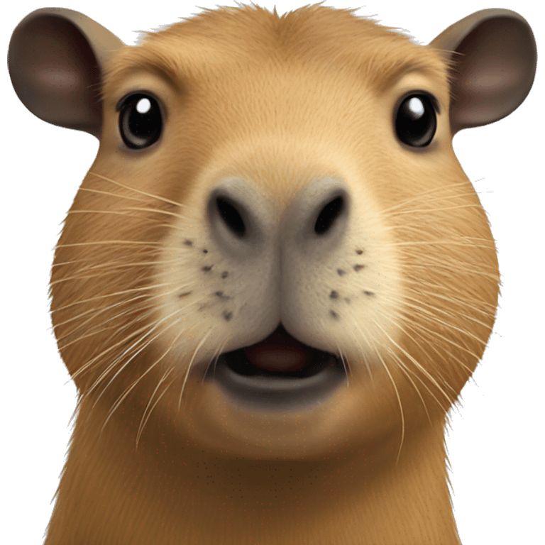 hyper-realistic capybara emoji