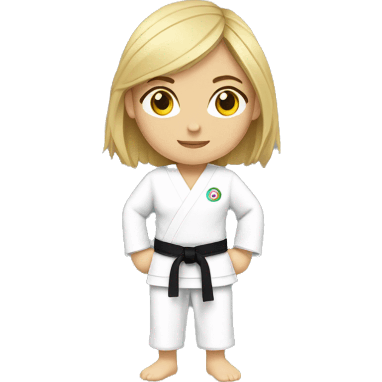 summer olympics karate caucasian girl emoji