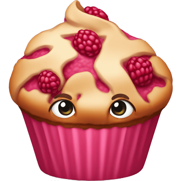 raspberry muffin  emoji