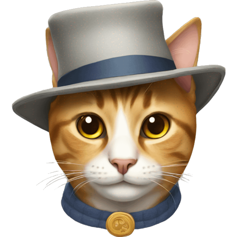 Cat with hat emoji