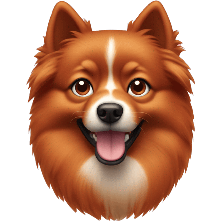 Red Spitz dog emoji