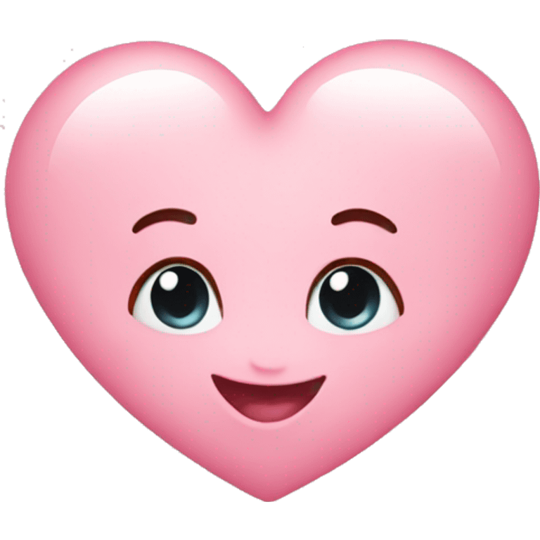 Baby pink heart emoji