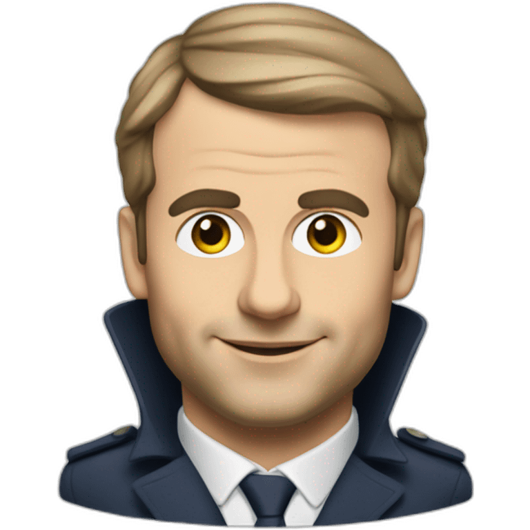 emanuel macron controleur à la sncf emoji