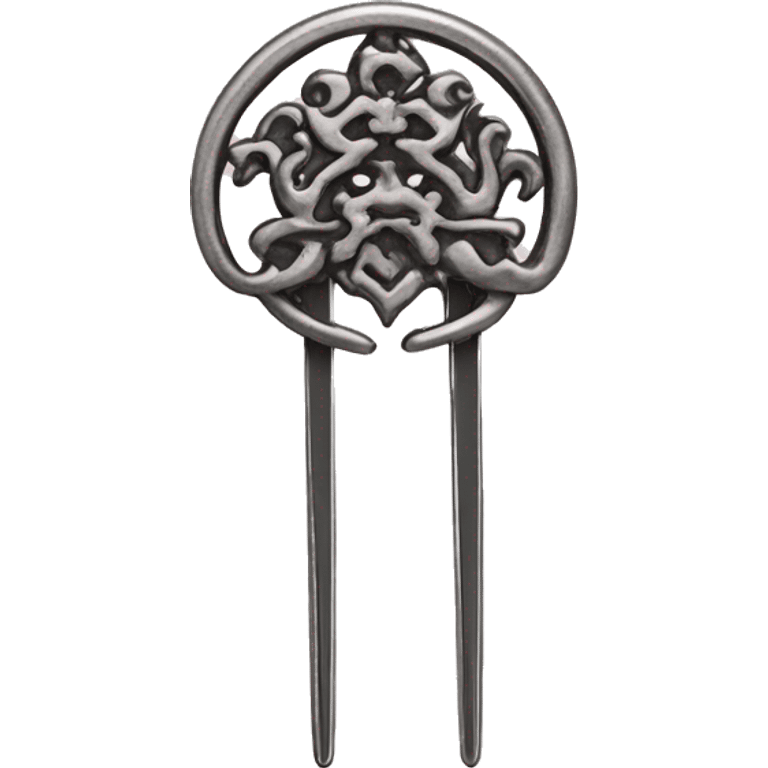 metal chinese hair pin emoji