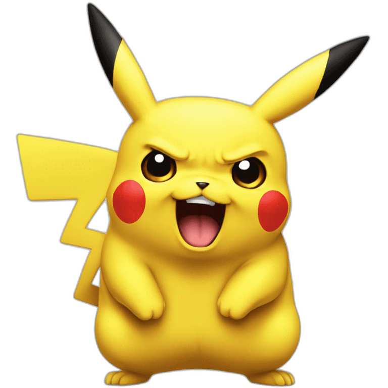 Pikachu angry emoji