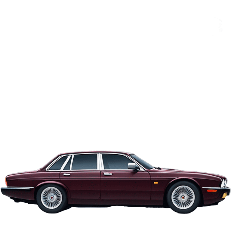 Jaguar xj40 slammed in the sky emoji