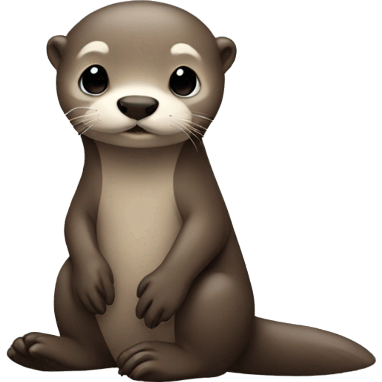 Shy otter emoji