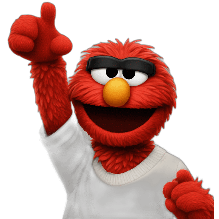 elmo thumb up gesture emoji