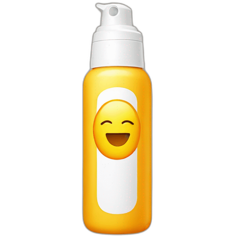 Sunscreen bottle emoji