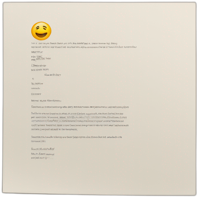 recommendation letter emoji