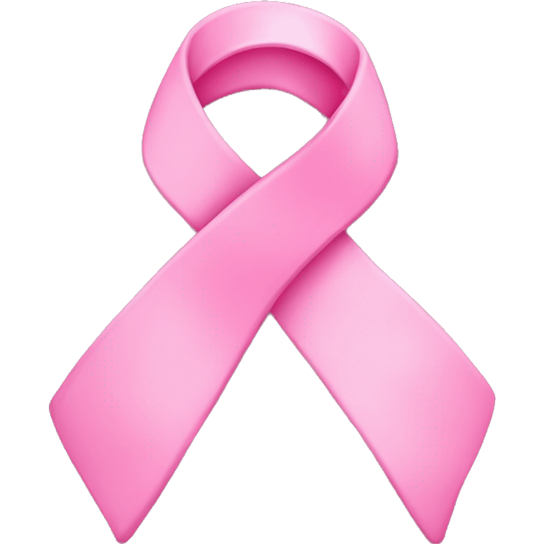 a single big pink ribbon breast cancer in the center emoji